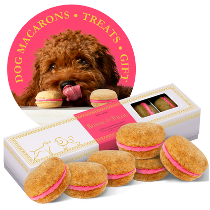 Dog Macarons (Count of 6 - window in packaging)