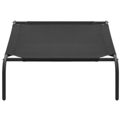 vidaXL Elevated Dog Bed Black L Textilene