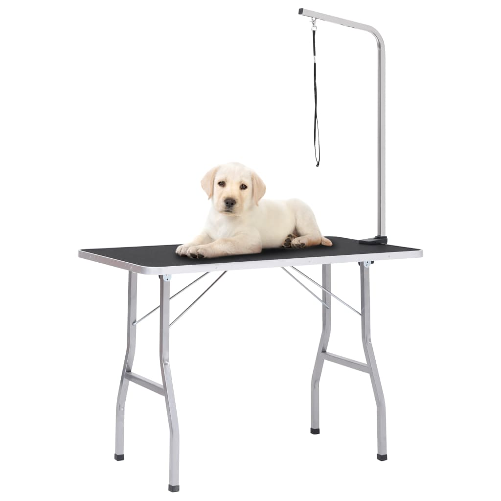 vidaXL Adjustable Dog Grooming Table with 1 Loop