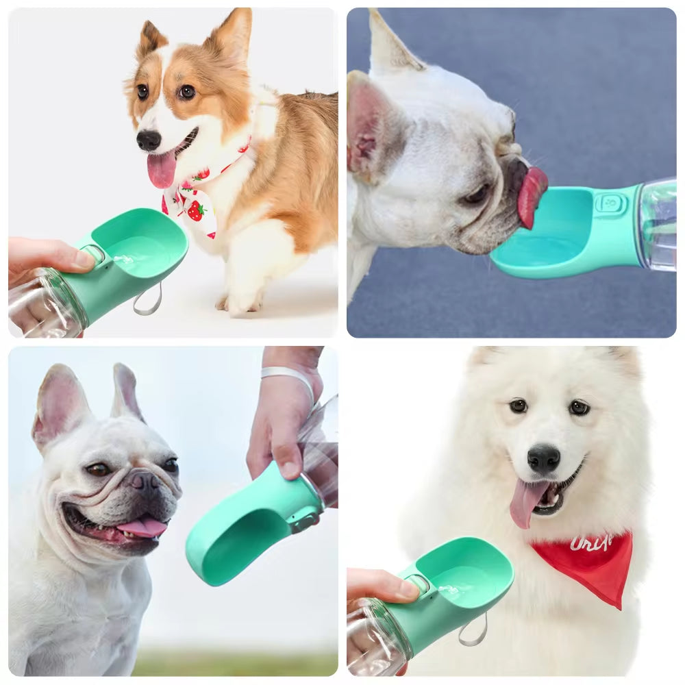 Portable Dog Water Bottle for Small Large Dogs Cat Outdoor Leakproof Walking Drinking Bowls Chihuahua French Bulldog Supplies