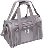 Airline Approved Pet Carrier Bag Grey 20" - Stylish & Cozy