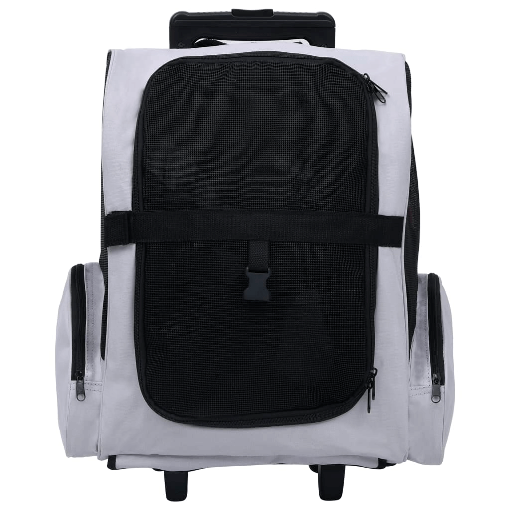 vidaXL Foldable Multipurpose Pet Trolley Gray