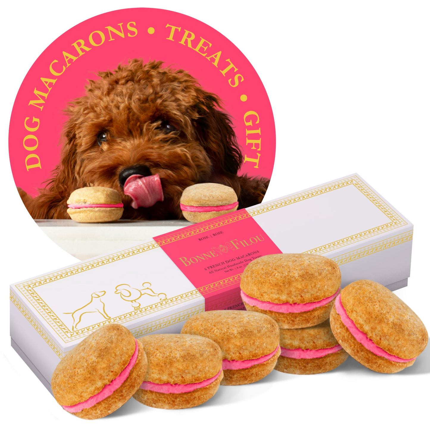 Dog Macarons (Box of 6)