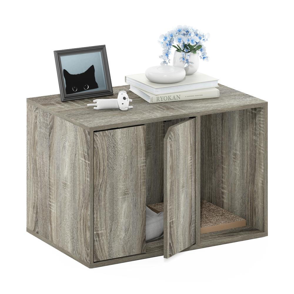 Peli Small Litter Box Enclosure, French Oak Grey