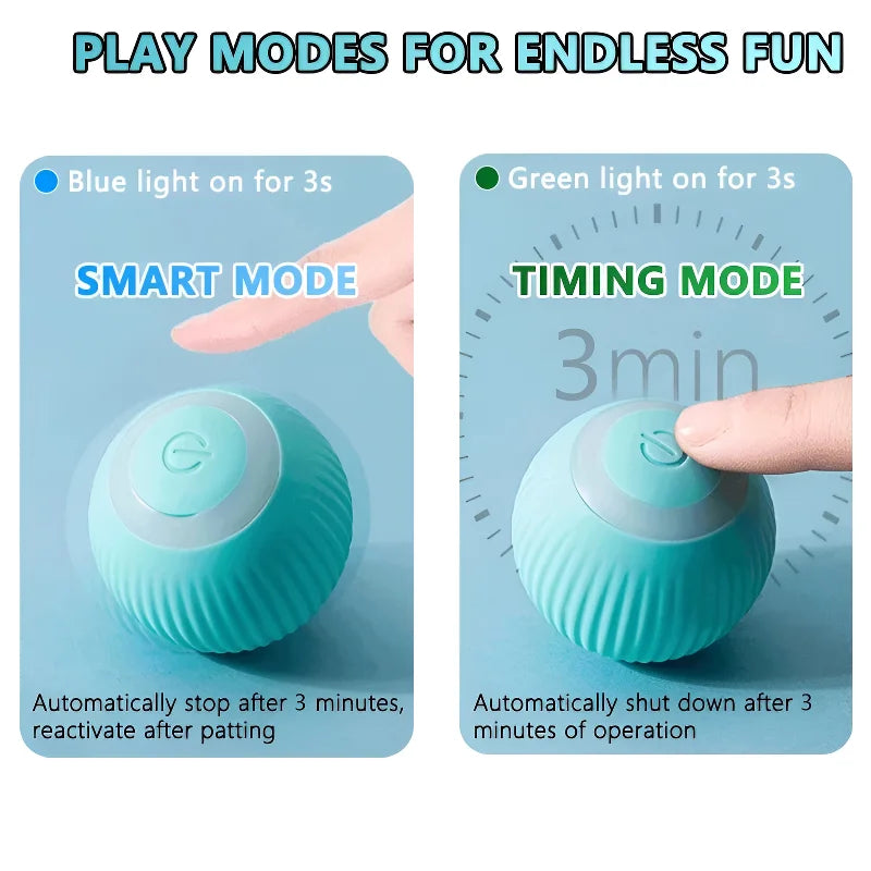 Cat Interactive Ball Smart Pet Cat Toys Indoor Automatic Rolling Magic Ball Electronic Interactive Cat Toy Cat Game Accessories