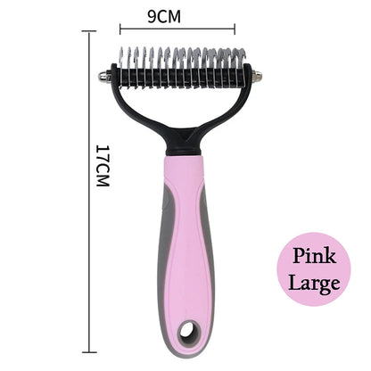 Professional Pet Deshedding Brush Dog Hair Remover Pet Fur Knot Cutter Puppy Cat Comb Brushes Dogs Grooming Shedding Supplies