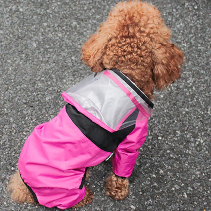 Pet Dog Raincoat the Dog Face Pet Clothes Jumpsuit Waterproof Dog Jacket Dogs Water Resistant Clothes for Dogs Pet Coat