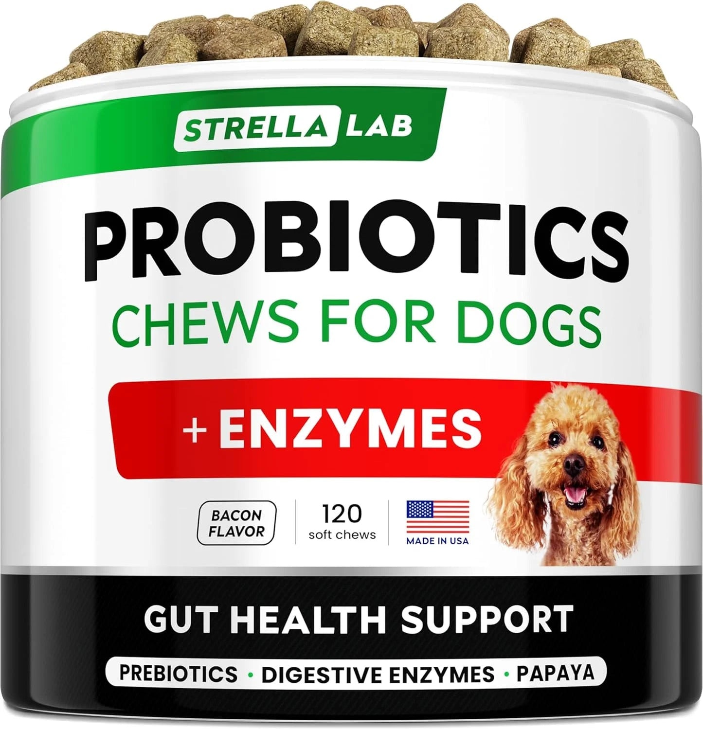 Probiotics Chews for Dogs & Digestive Enzymes