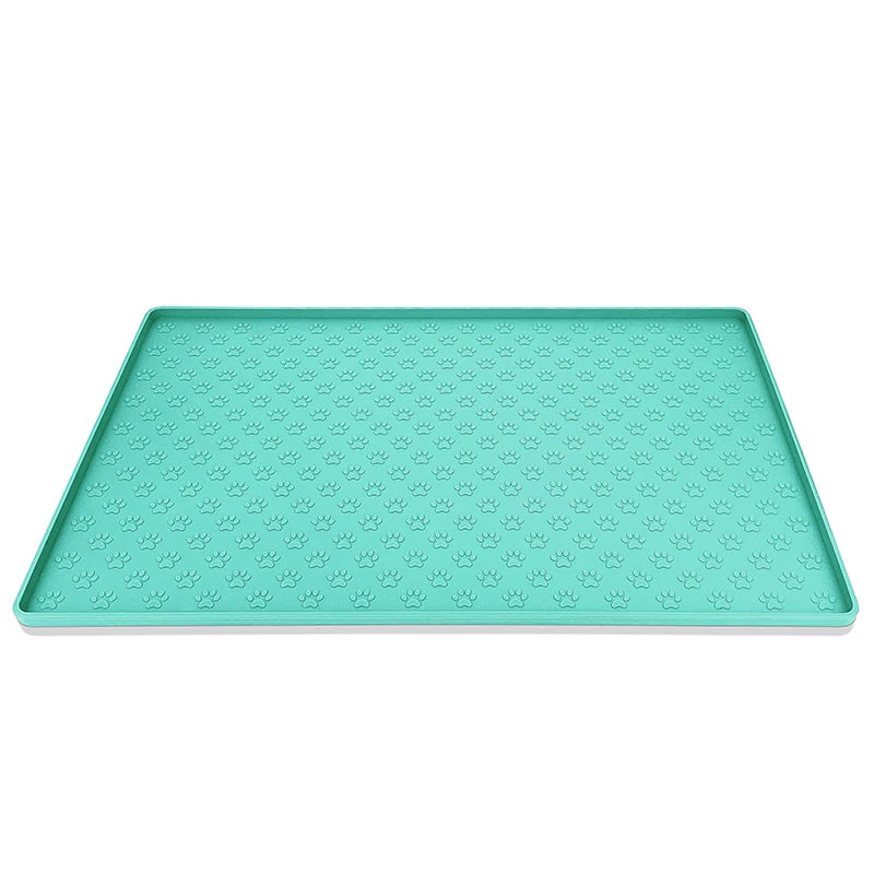 Pet Placemat Dog Food Bowl Mat Cat Feed Mat Cat Dog Drinking Feeding Placemat Silicone Waterproof Pet Bowl Pad Feeder Mats