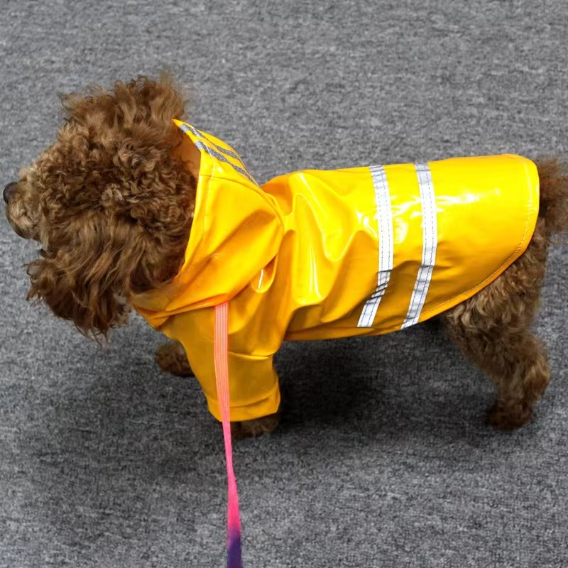 Dog Raincoat Reflective Waterproof Snowproof Pet Coat for Small Puppy Cats Raincoat Chihuahua Bulldog Pets Cape Poncho Costume