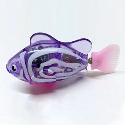 Cat Interactive Electric Fish Toy Water Cat Toy for Indoor Play Swimming Robot Fish Toy for Cat and Dog with LED Light Pet Toys