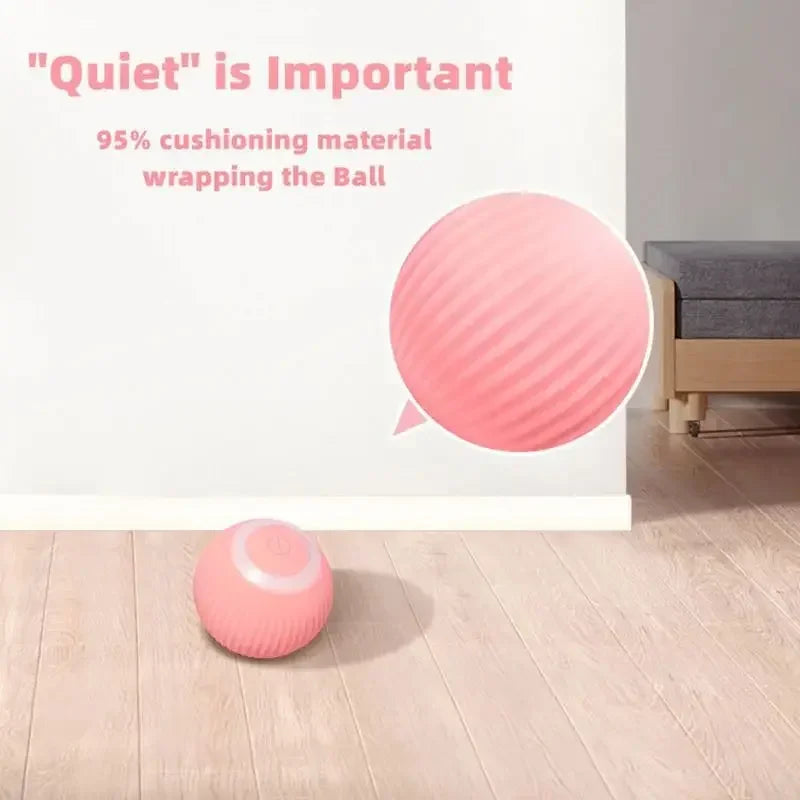 Smart Cat Rolling Ball Toys Rechargeable Cat Toys Ball Motion Ball Self-Moving Kitten Toys for Indoor Interactive Playing 2024 4