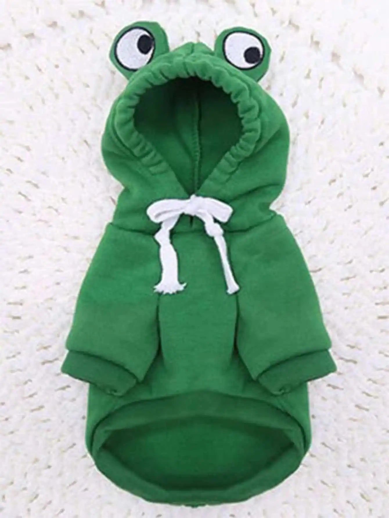 1PC Cute Frog Pet Sweater for Small and Medium Dogs - Green Dog Hoodie with Fun Design - Keep Your Pup Cozy and Stylish