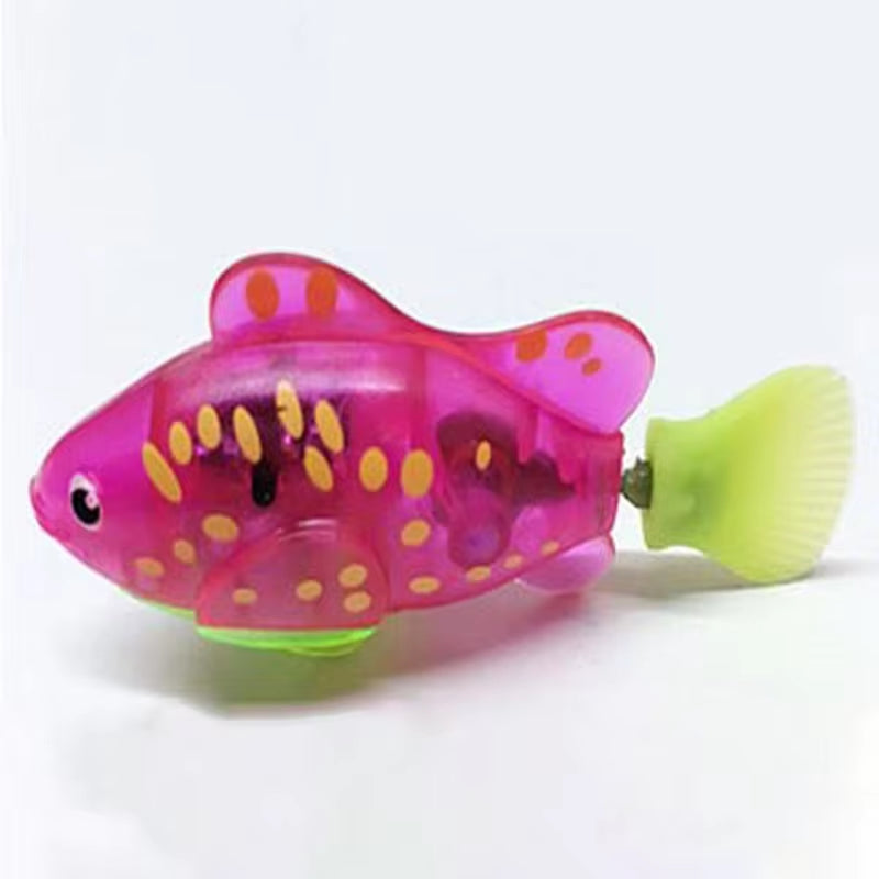 Cat Interactive Electric Fish Toy Water Cat Toy for Indoor Play Swimming Robot Fish Toy for Cat and Dog with LED Light Pet Toys