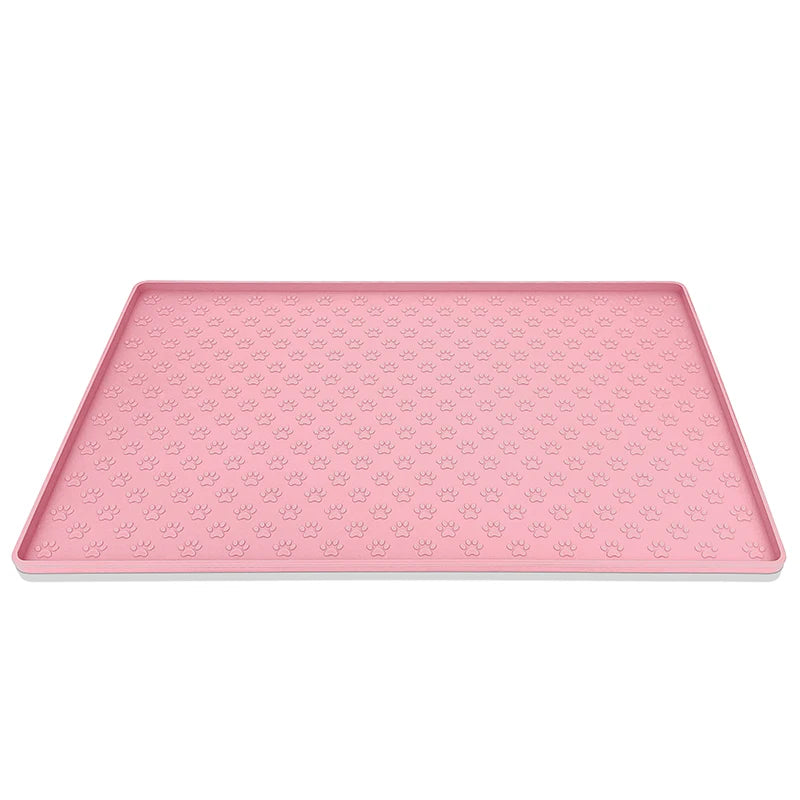 Pet Placemat Dog Food Bowl Mat Cat Feed Mat Cat Dog Drinking Feeding Placemat Silicone Waterproof Pet Bowl Pad Feeder Mats