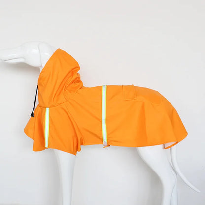 Large Dog Raincoat Corgi Cloak Style Puppy Waterproof Dog Clothes Reflective Pet Windproof Rainproof Hooded Raincoat for Dog