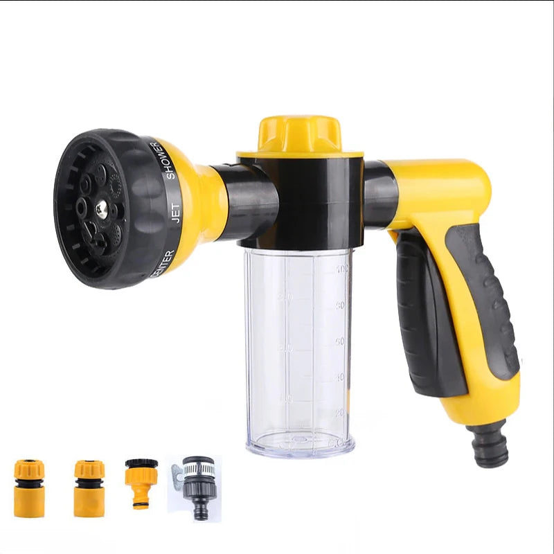 High-Pressure Sprayer Nozzle Hose Dog Shower Gun 3 Mode Adjustable Pet Wash Cleaning Bath Water Foam Soap Sprayer Dog Clean Tool