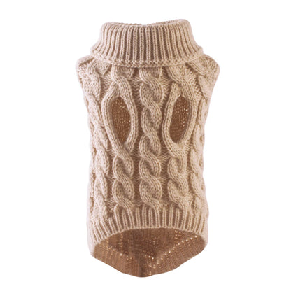 Dog Sweaters for Small Dogs Winter Warm Dog Clothes Turtleneck Knitted Pet Clothing Puppy Cat Sweater Vest Chihuahua Yorkie Coat