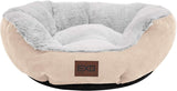 Soft Cat Beds for Indoor Cats,Fluffy Calming Cat Bed with Slip-Resistant Bottom,Plush round Dog Beds for Small Dogs,20 Inch Kitten Bed Machine Washable Pet Beds for Small Dogs