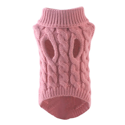 Dog Sweaters for Small Dogs Winter Warm Dog Clothes Turtleneck Knitted Pet Clothing Puppy Cat Sweater Vest Chihuahua Yorkie Coat